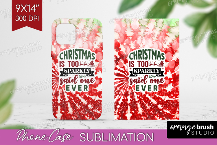 Sarcastic Christmas Quote Phone Case PNG - Tie Dye Case PNG
