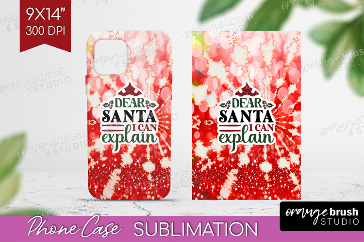 Sarcastic Christmas Quote Phone Case PNG - Tie Dye Case PNG