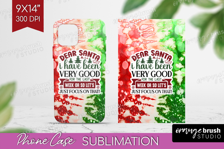 Sarcastic Christmas Quote Phone Case PNG - Tie Dye Case PNG