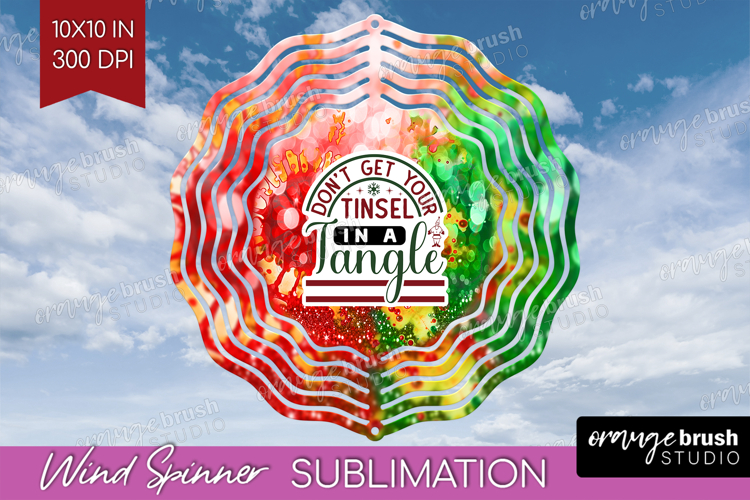Sarcastic Christmas Quote Wind Spinner Sublimation PNG - Tie