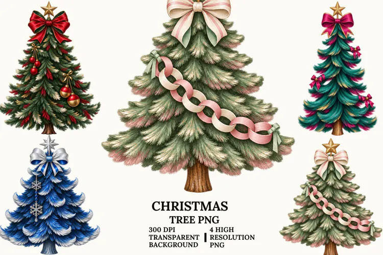 Christmas Train Clipart, Vintage Winter Steam Locomotive PNG