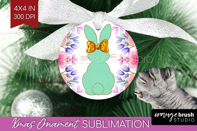 Coquette Easter Ornament PNG - Easter PNG Sublimation