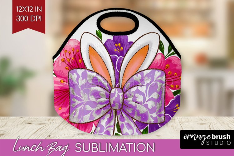 Coquette Easter Lunch Bag - Easter Lunch Bug PNG Sublimation