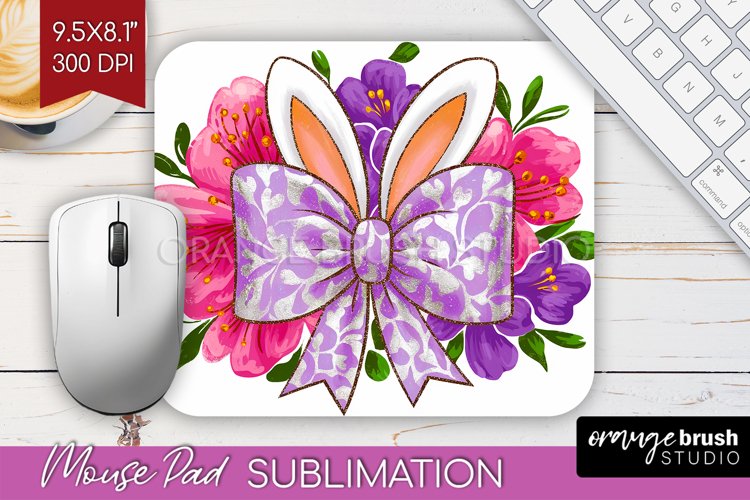 Coquette Easter Mouse Pad Sublimation - Easter Mousepad PNG