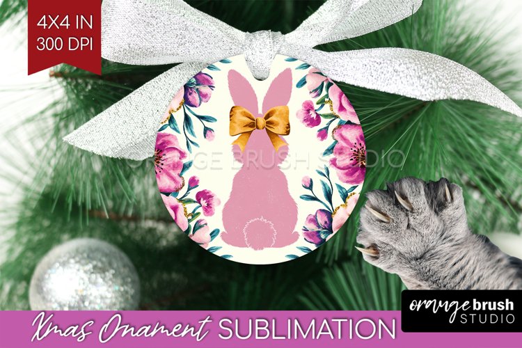 Coquette Easter Ornament PNG - Easter PNG Sublimation
