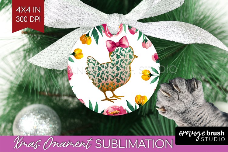 Coquette Easter Ornament PNG - Easter PNG Sublimation