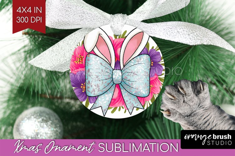 Coquette Easter Ornament PNG - Easter PNG Sublimation
