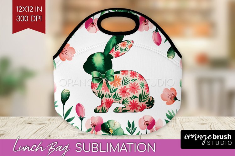 Coquette Easter Lunch Bag - Easter Lunch Bug PNG Sublimation