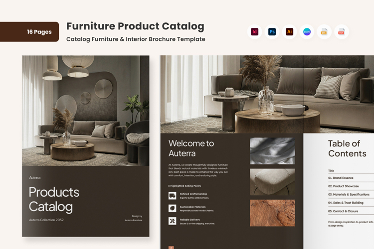Interior Product Catalog Brochure