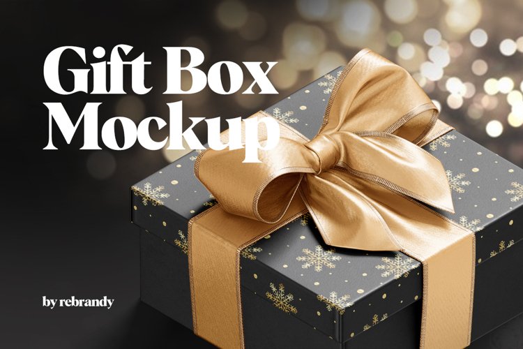 Gift Box Mockup example image 1