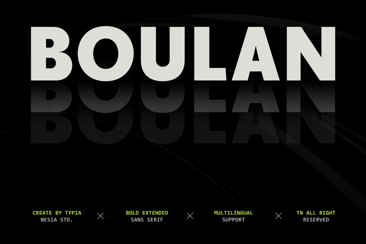 Boulan - Bold Modern Clean Logo Font