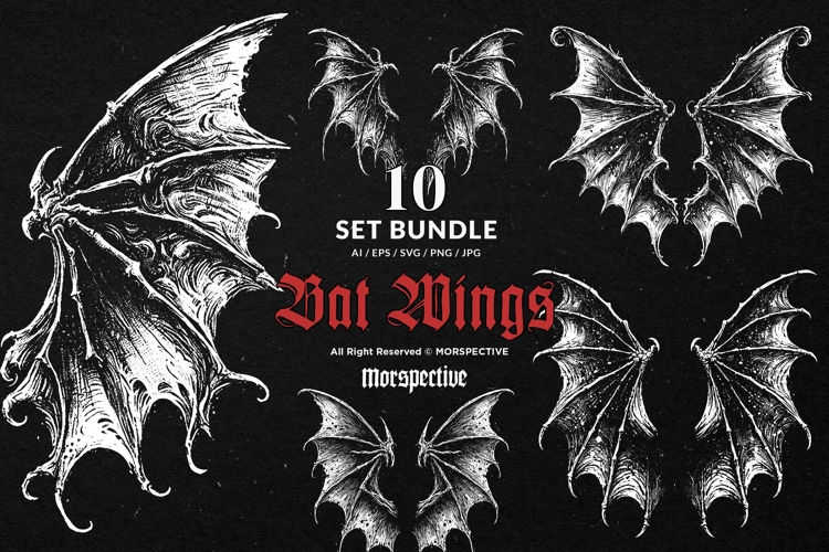 Bat wings svgs