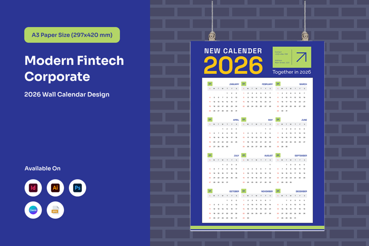 Fintech Annual Wall Planner 2026