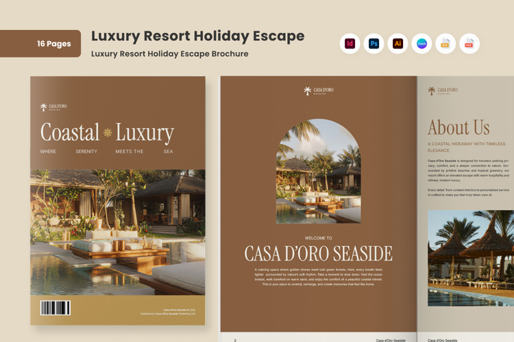 Luxury Resort Escape Editorial Brochure