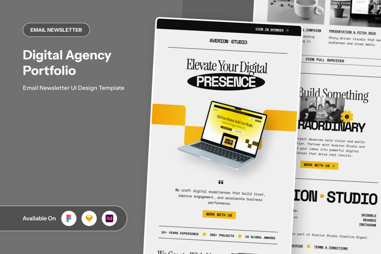 Digital Agency Portfolio Email Newsletter