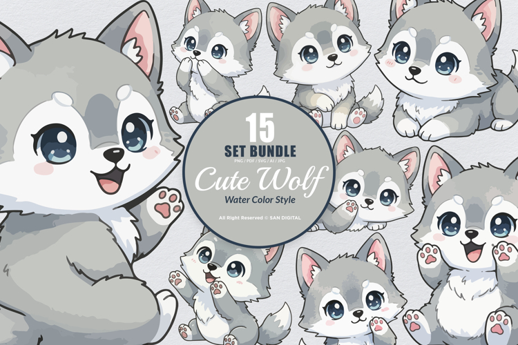 Wolf Clipart Image 16