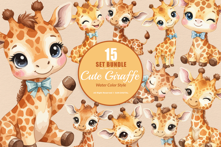 Giraffe Clipart Image 3