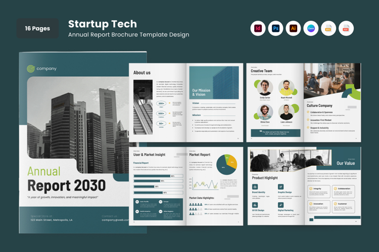 Tech Business Annual Report Brochure