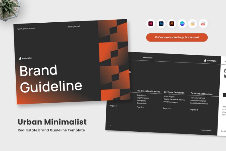 Urban Minimalist Real Estate Brand Guideline