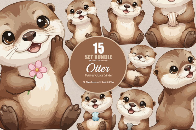 Otter Doodle Image 2