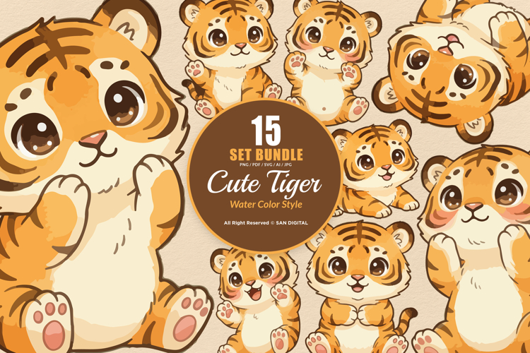 Tiger Vector Image 11