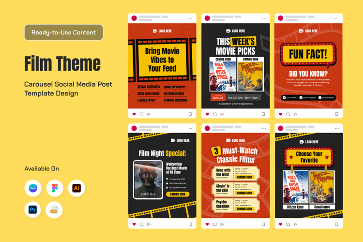Modern Film Promotion Carousel