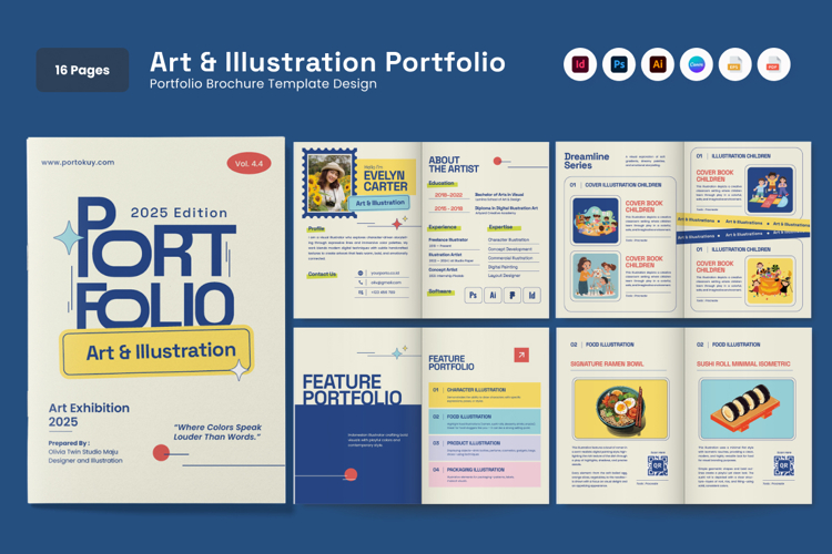 Art & Illustration Portfolio Brochure