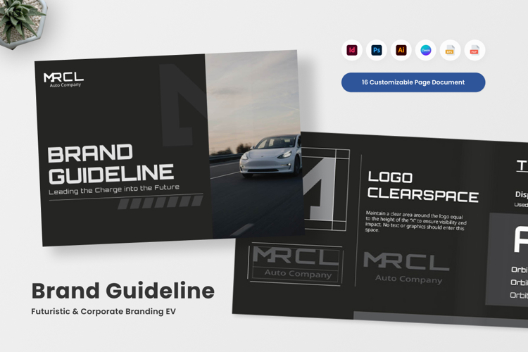 EV Brand Guideline for Futuristic Business
