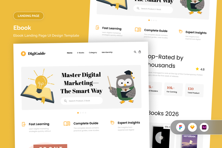 DigiGuide - Digital Marketing Ebook Landing Page