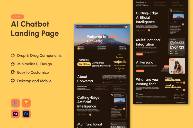 Conversa - AI Chatbot Landing Page V2