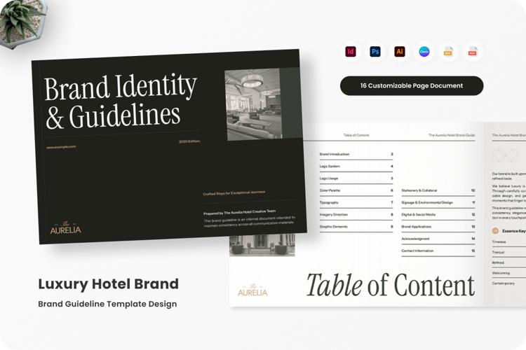 Luxury Hotel Brand Identity Guideline