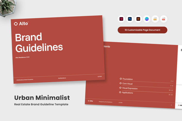 Urban Minimalist Real Estate Brand Book