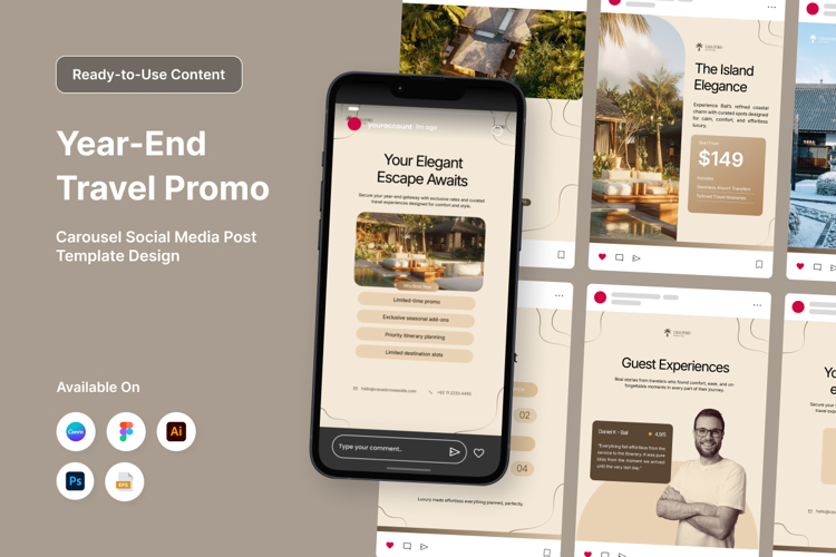 Year-End Luxury Travel Promo Carousel