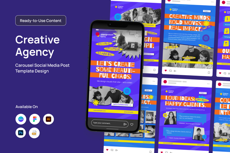 Creative Studio Instagram Carousel Layouts