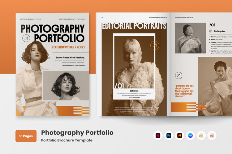 Modern Photographer Portfolio Brochure