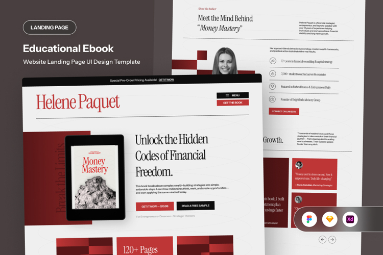 Helene - Educational Ebook Landing Page