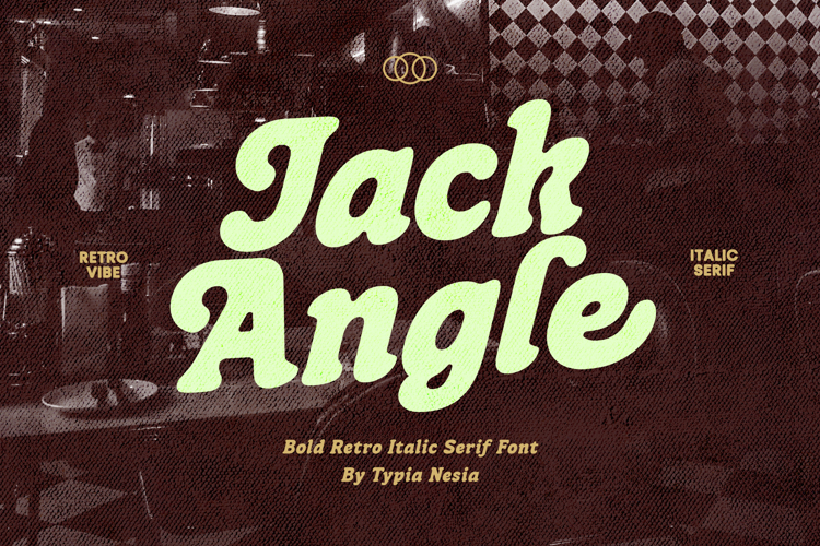Jack Angle - Bold Retro Italic Serif