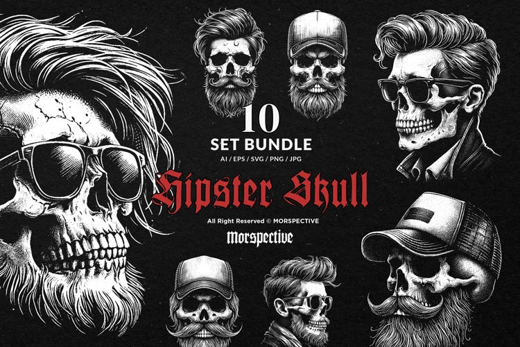 Bearded Skull Svg