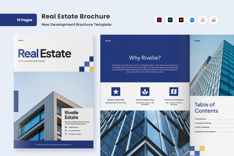 Modern Real Estate Brochure Layout