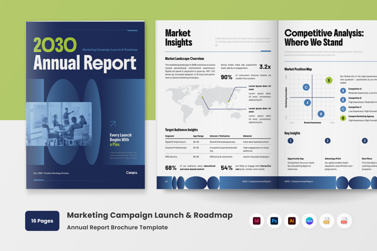 Marketing Campaign Roadmap Annual Report Brochure