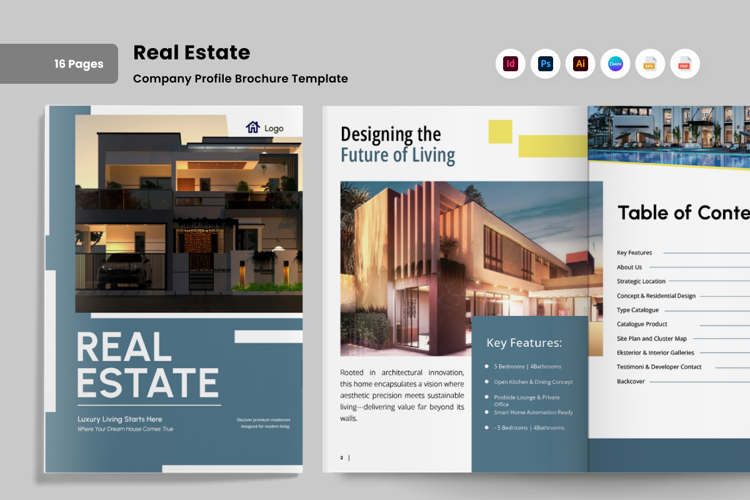 Property Catalog Brochure for Real Estate