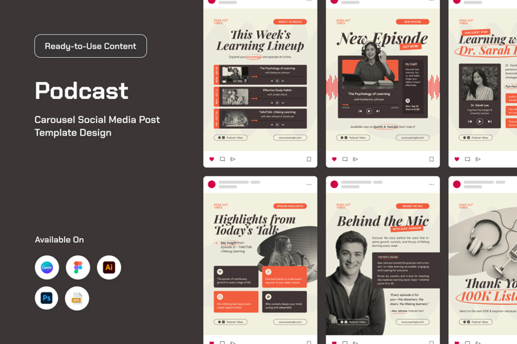 Bold Podcast Instagram Carousel