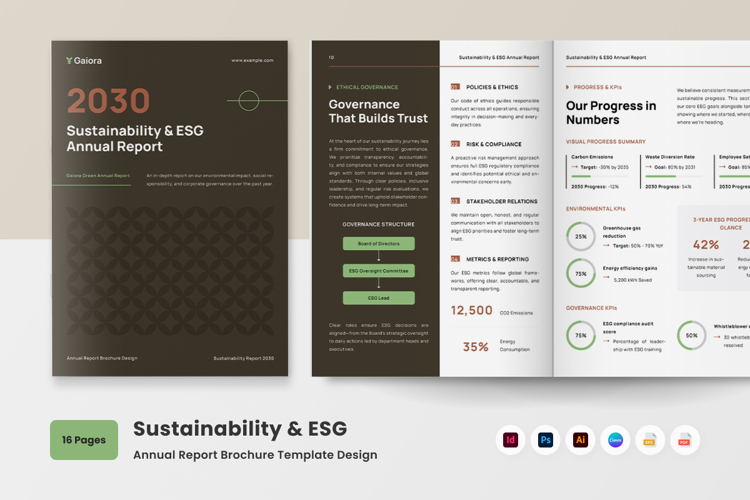 Sustainability & ESG Annual Report Brochure
