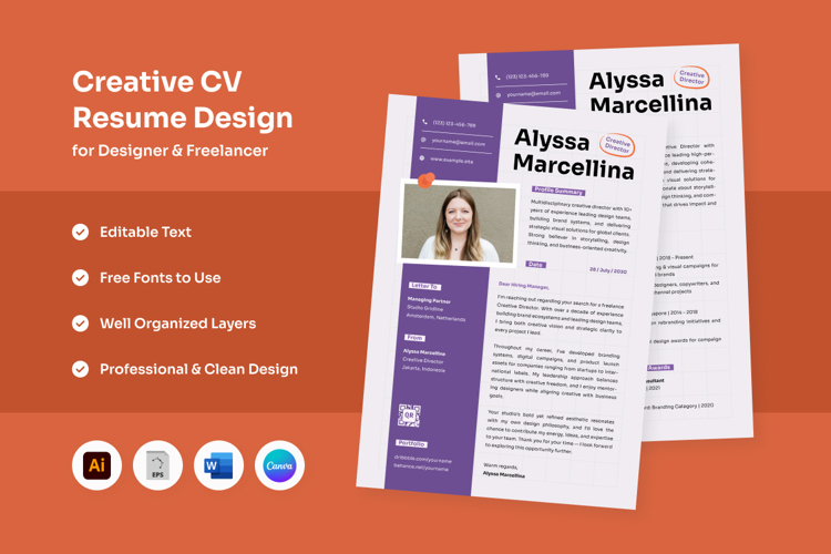 Freelancer Resume with Bold Impact