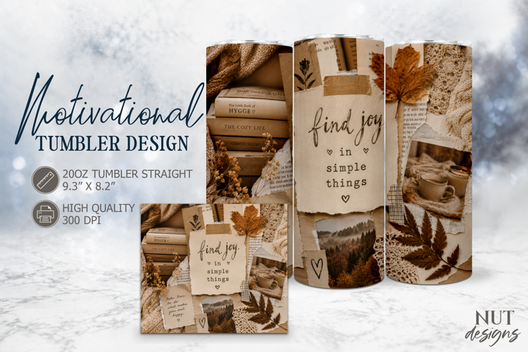 Motivational quotes Autumn Tumbler wrap Inspirational