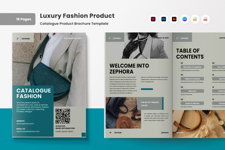Luxury Fashion Catalog Brochure example image 1