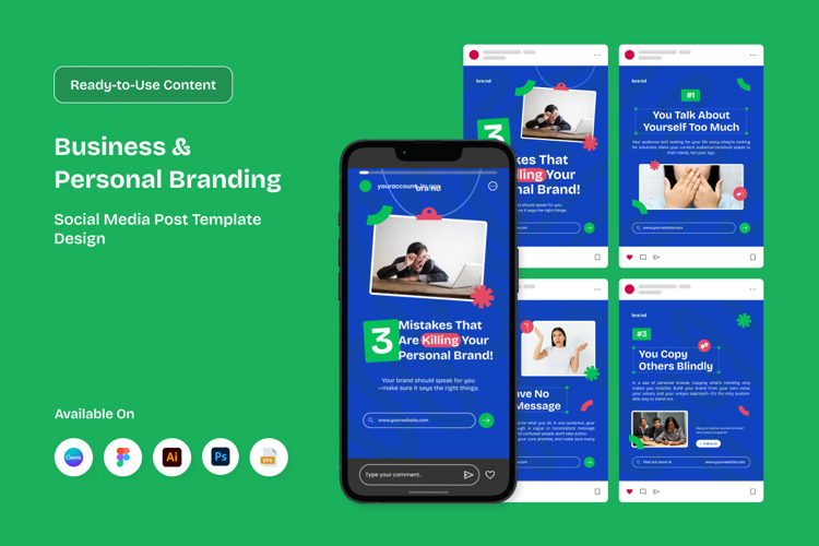 Personal Brand Post Social Media Carousel Design