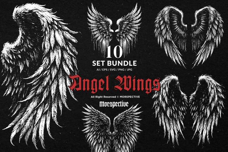 Angel Wings SVG Image 7