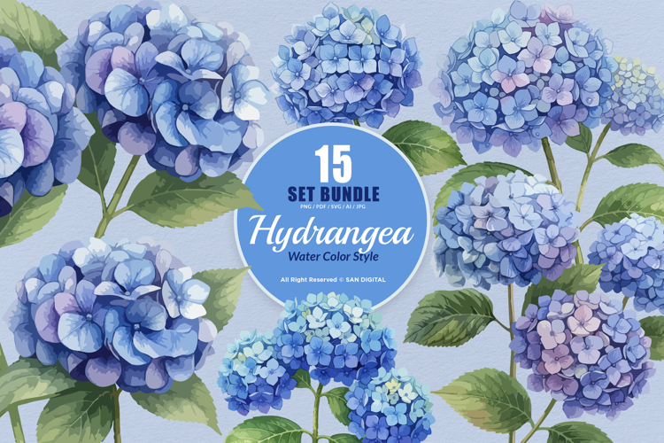 Hydrangea Clipart Image 2
