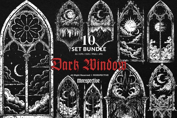 10 Bundle Dark Art Window Dimension Gate Realm Portal Mystic